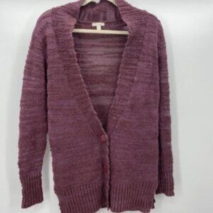 Caslon textured long line wool blend cardigan S